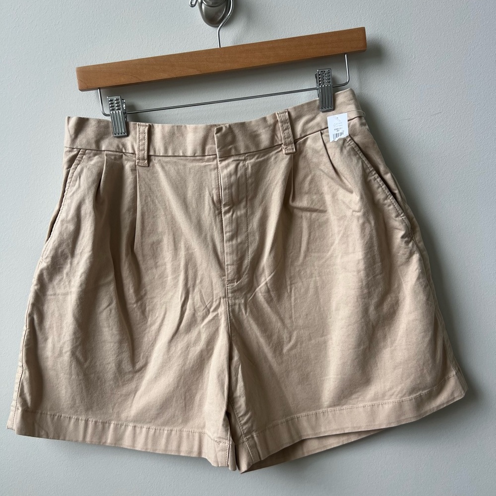 GAP Tan Bermuda Shorts Relaxed Fit Cotton Blend - Picture 1 of 7